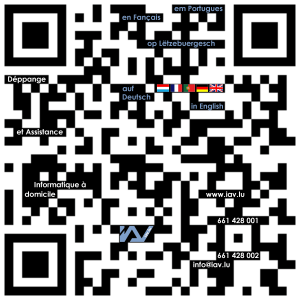 Code bar QR dans lequel on a mit quelque images et d'autre informations