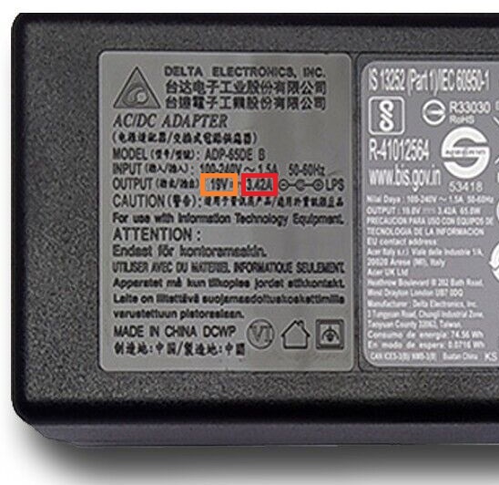 Alimentation électrique pour ordinateur portable